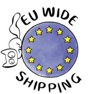 eu wide shipping cat on eu logo